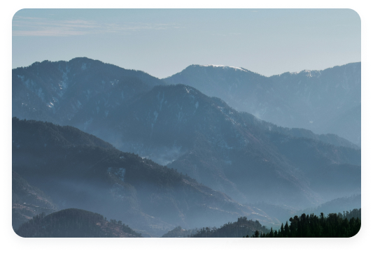 Snow hazy mountain range Snow hazy mountain range